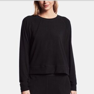 James Perse Raglan Pullover in Black